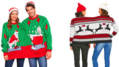 2 person ugly Christmas sweater