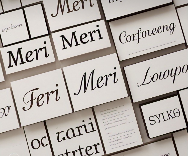 Meri in Different Fonts